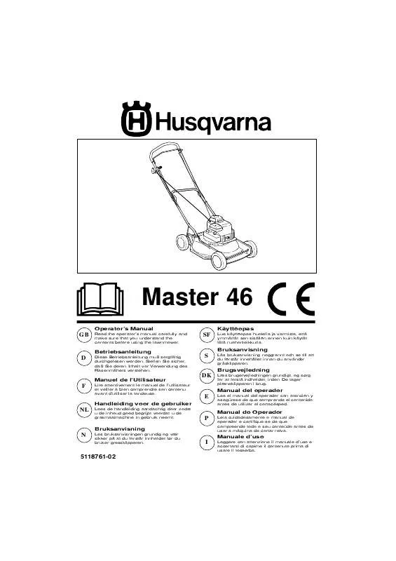 Mode d'emploi HUSQVARNA MASTER 46