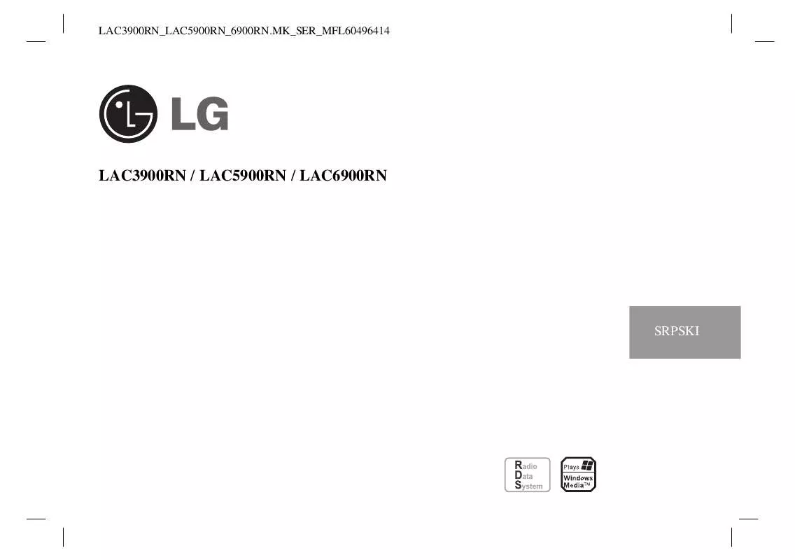 Mode d'emploi LG LAC-6900RN