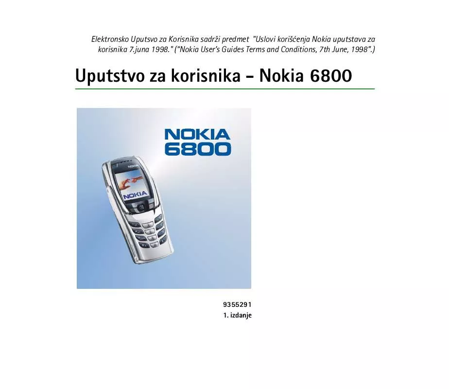 Mode d'emploi NOKIA 6800