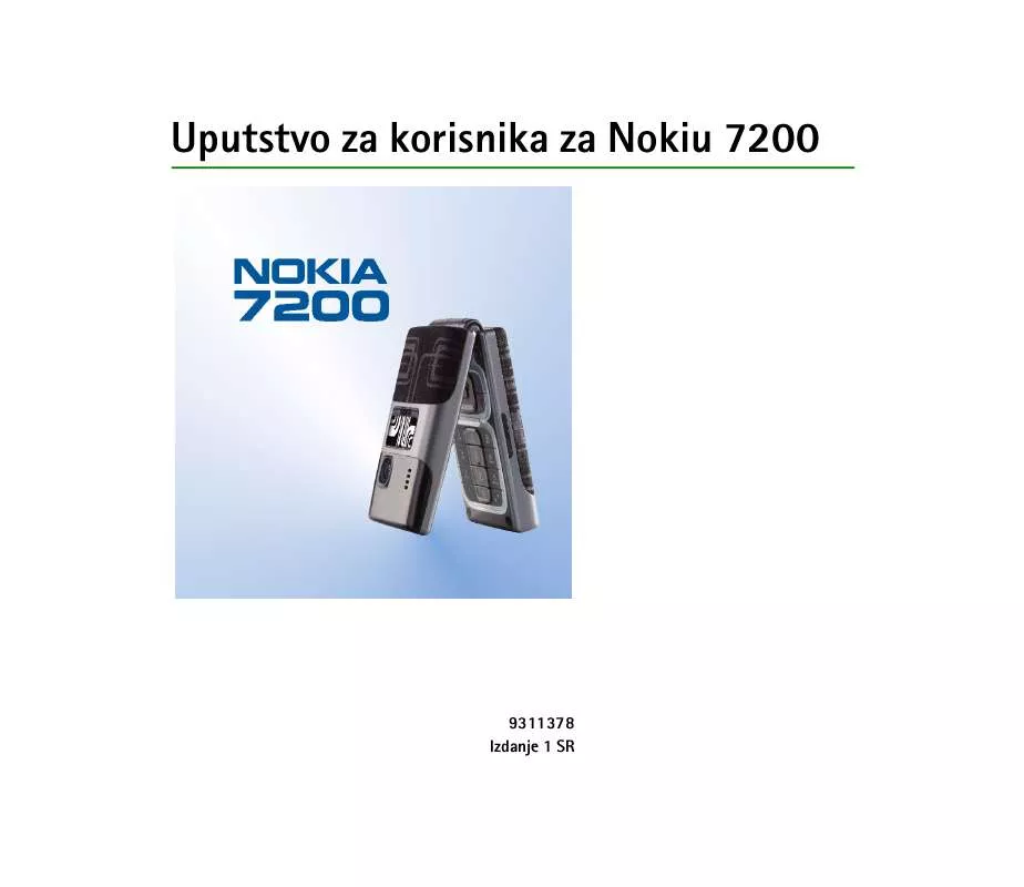 Mode d'emploi NOKIA 7200