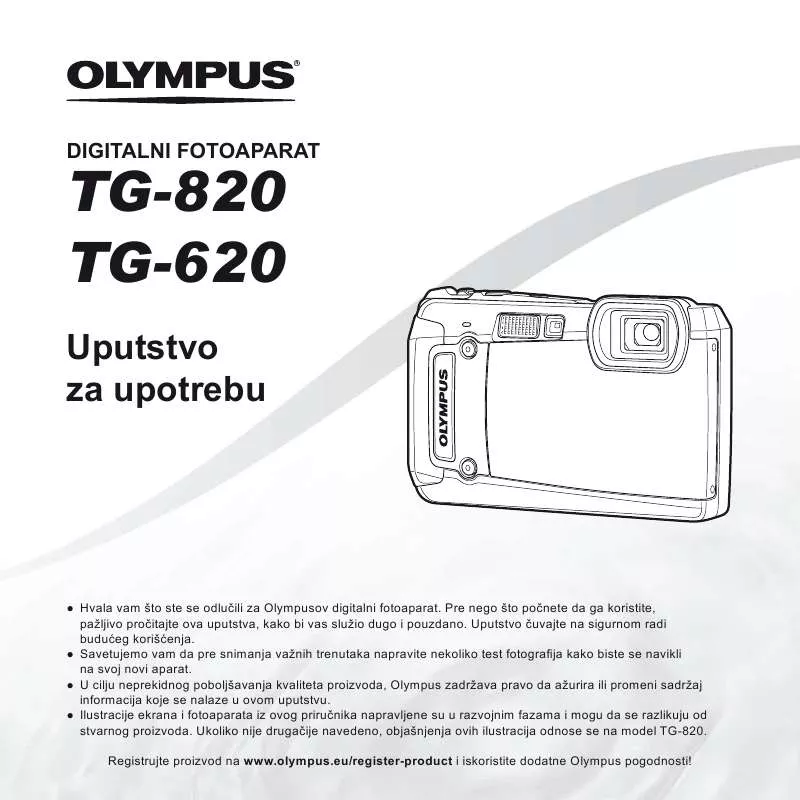 Mode d'emploi OLYMPUS TG-620