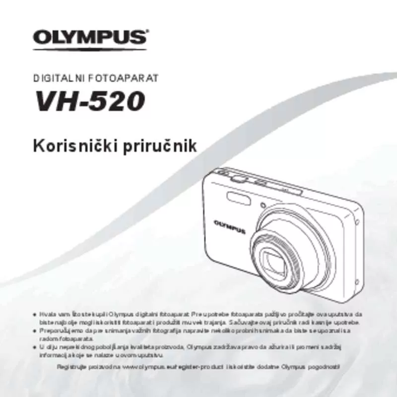 Mode d'emploi OLYMPUS VH-520