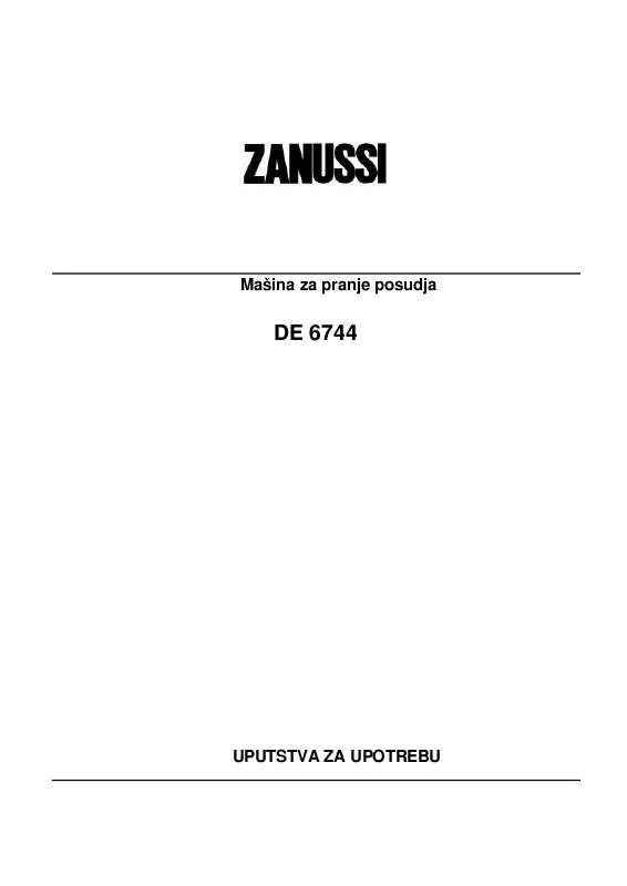 Mode d'emploi ZANUSSI DE6744