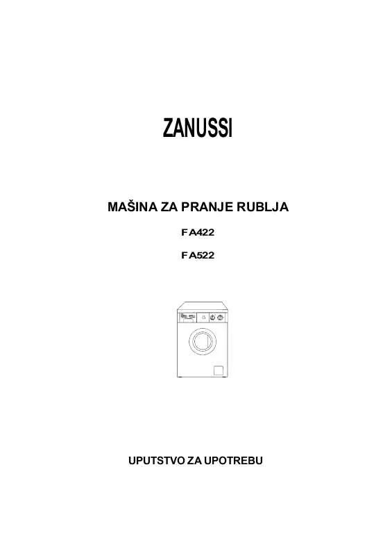 Mode d'emploi ZANUSSI FA422
