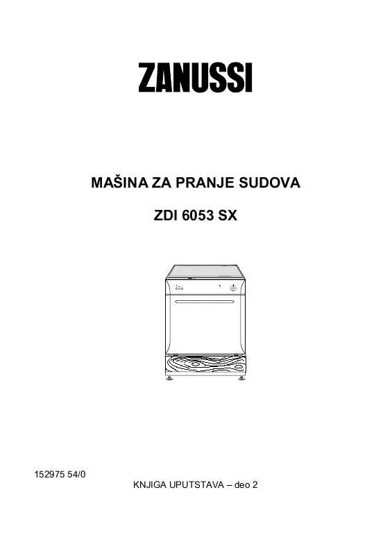 Mode d'emploi ZANUSSI ZDI6053X