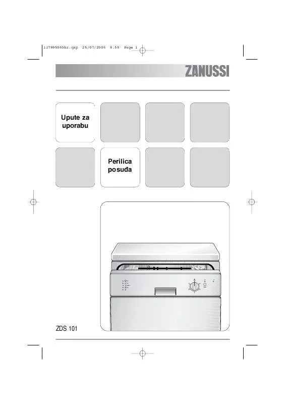 Mode d'emploi ZANUSSI ZDS101