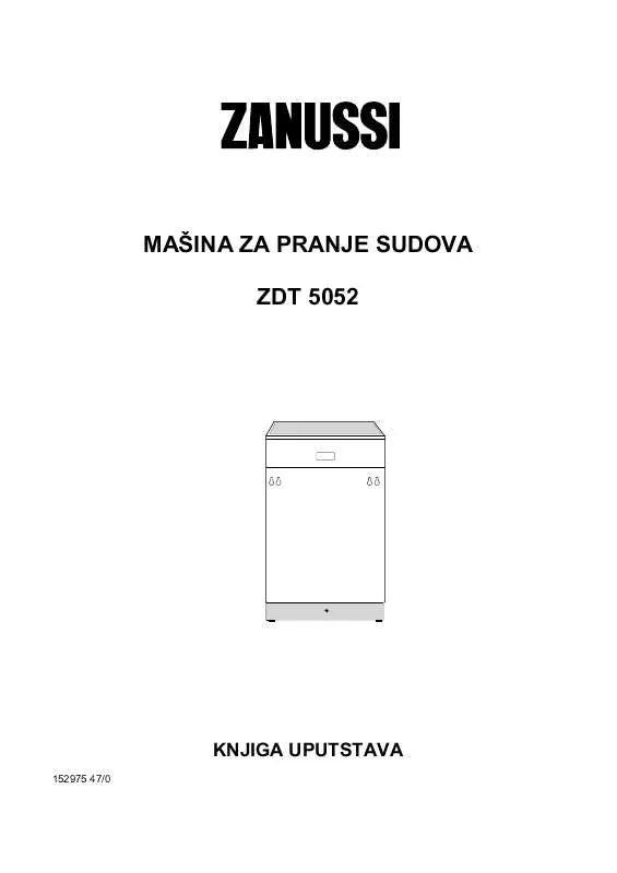 Mode d'emploi ZANUSSI ZDT5052
