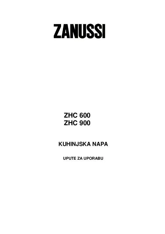 Mode d'emploi ZANUSSI ZHC900X