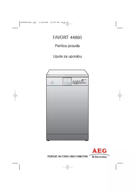 Mode d'emploi AEG-ELECTROLUX F44860