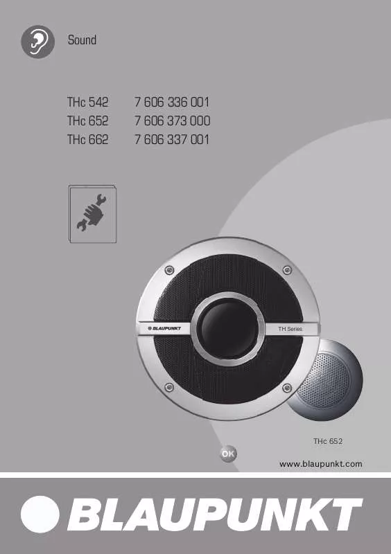 Mode d'emploi BLAUPUNKT THC 662