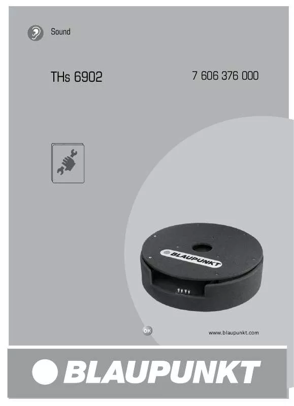 Mode d'emploi BLAUPUNKT THS 6902