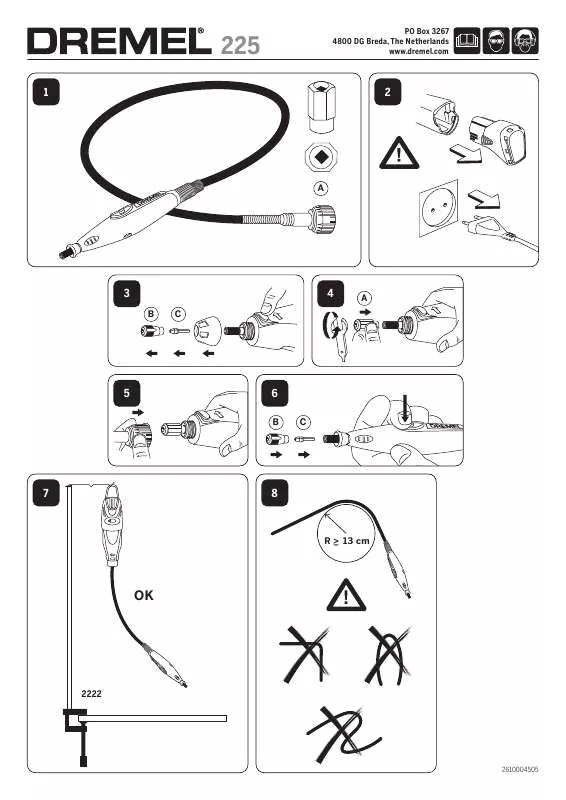 Mode d'emploi DREMEL 225 FLEXSHAFT