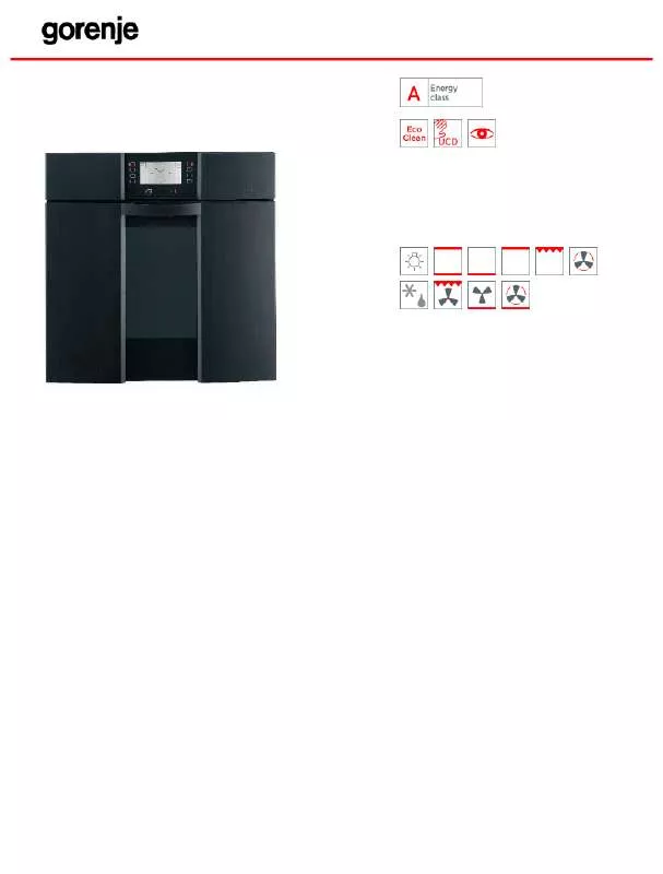 Mode d'emploi GORENJE B2000P2B