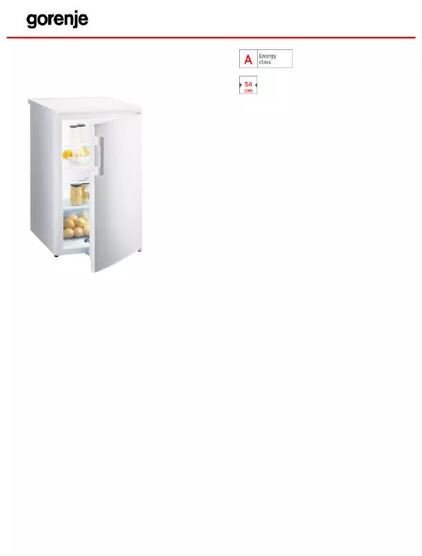 Mode d'emploi GORENJE R4145W