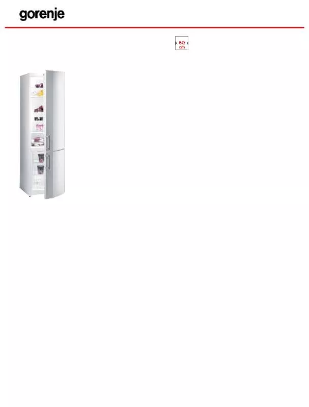 Mode d'emploi GORENJE RK60398HW