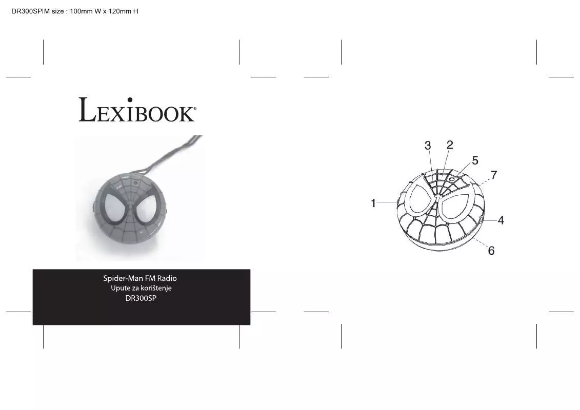 Mode d'emploi LEXIBOOK DR300SP