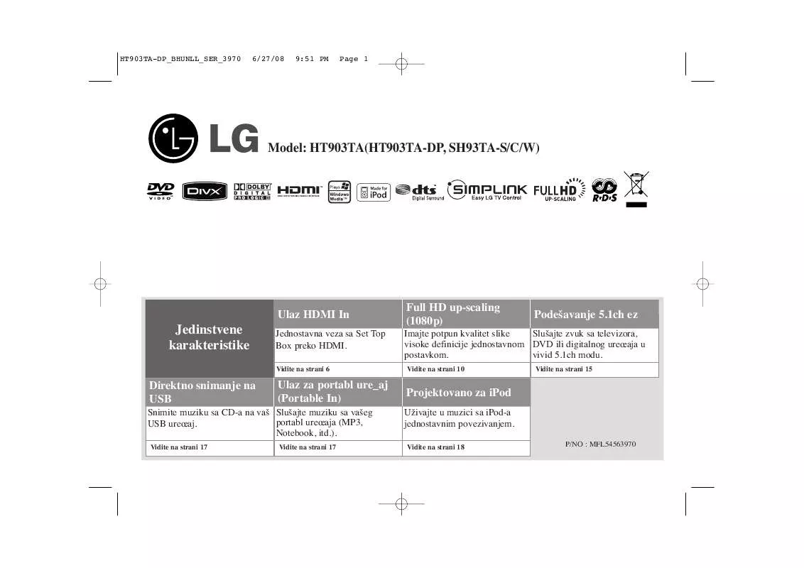 Mode d'emploi LG HT903TA