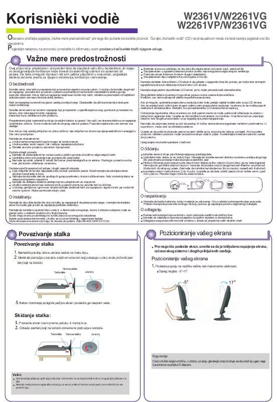 Mode d'emploi LG W2261VP