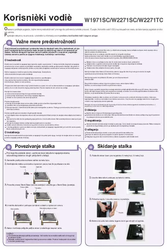 Mode d'emploi LG W2271TC