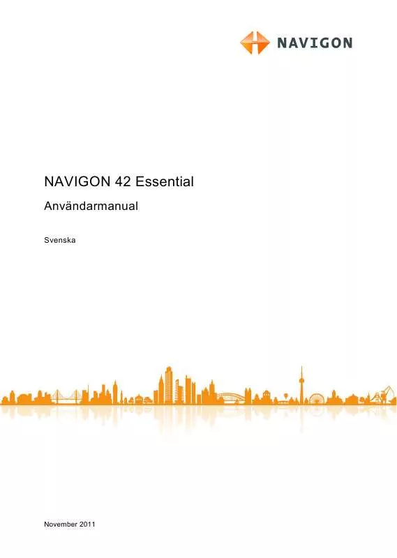 Mode d'emploi NAVIGON 42 EASY