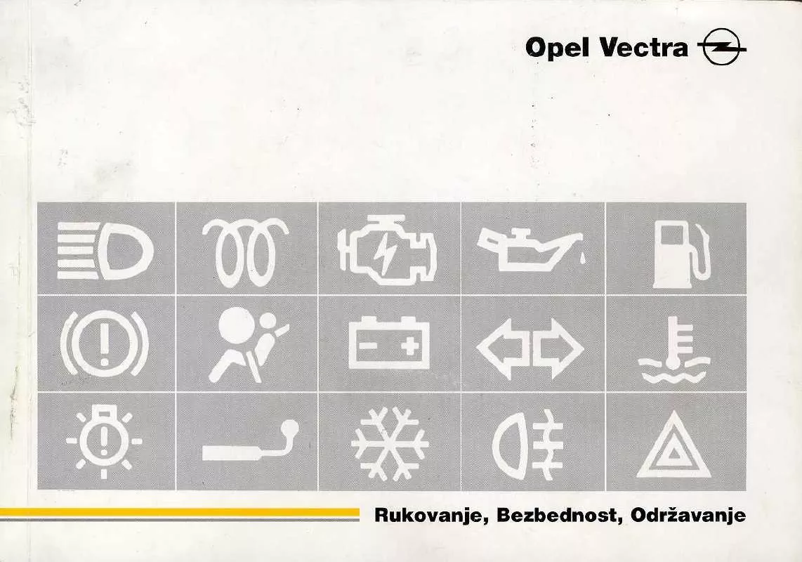 Mode d'emploi OPEL VECTRA