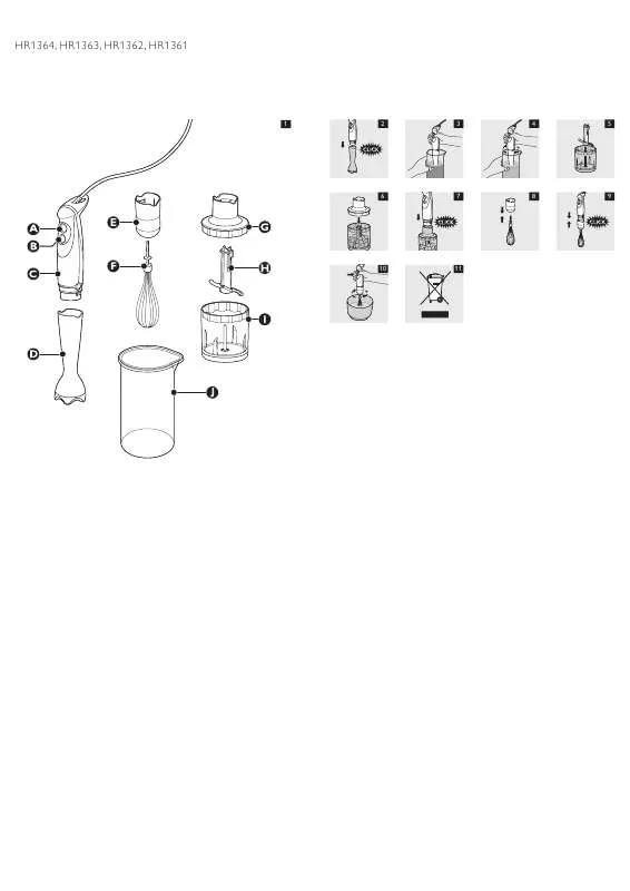 Mode d'emploi PHILIPS HR1362