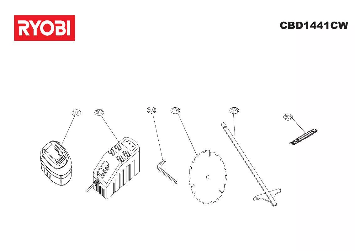 Mode d'emploi RYOBI CBD1441CW