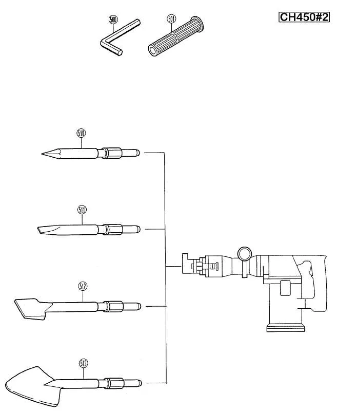 Mode d'emploi RYOBI CH450-2