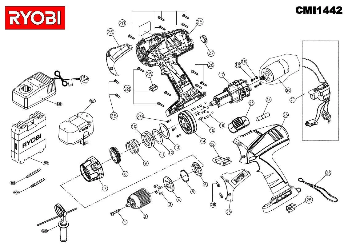 Mode d'emploi RYOBI CMI1442