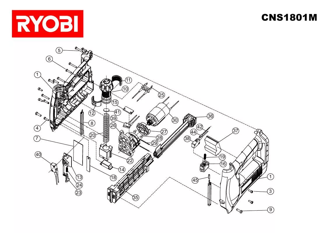 Mode d'emploi RYOBI CNS1801M