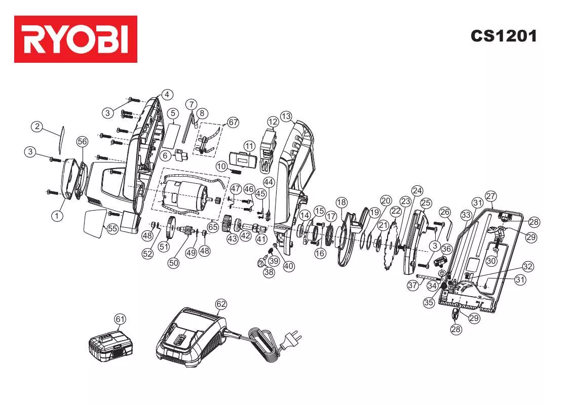 Mode d'emploi RYOBI CS1201