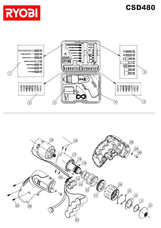 Mode d'emploi RYOBI CSD480