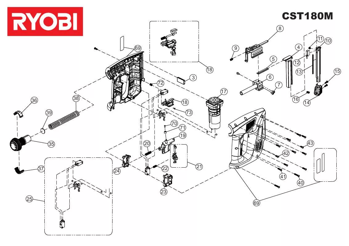 Mode d'emploi RYOBI CST180M