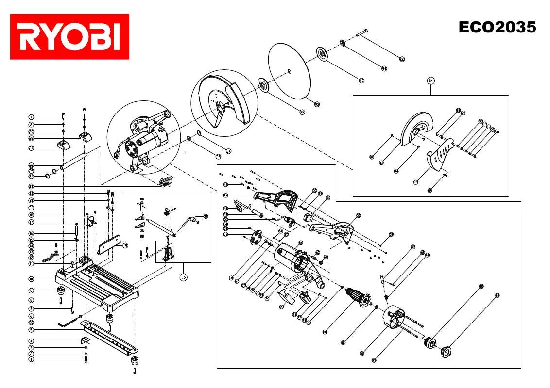 Mode d'emploi RYOBI ECO2035