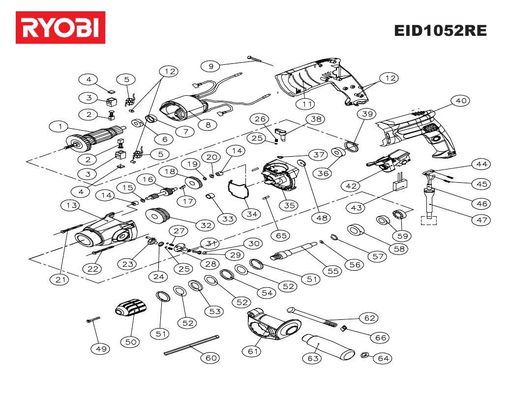 Mode d'emploi RYOBI EID1052RE