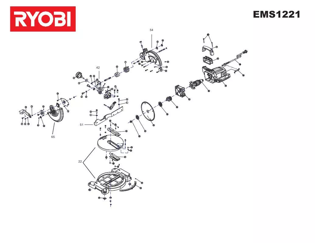 Mode d'emploi RYOBI EMS1221