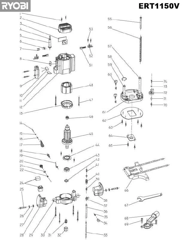 Mode d'emploi RYOBI ERT1150V