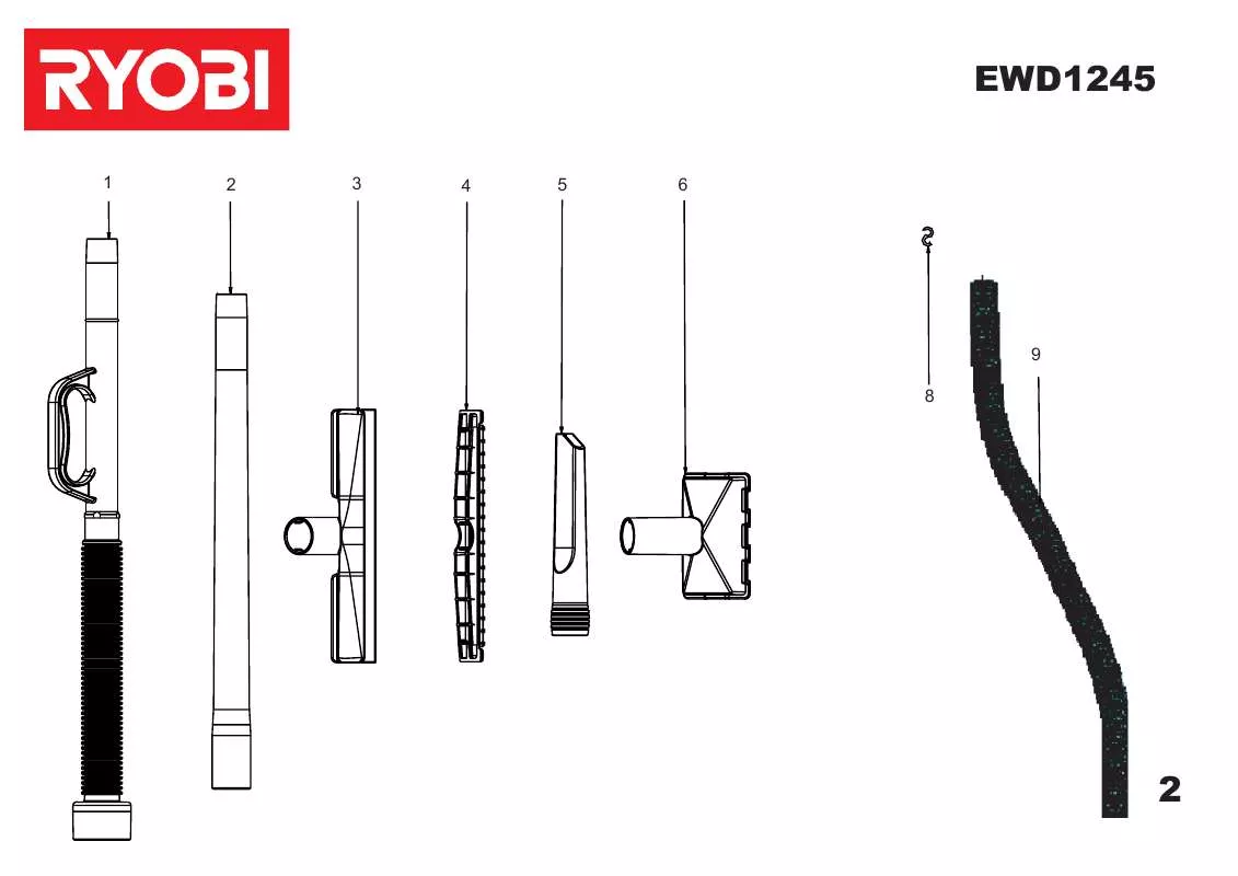 Mode d'emploi RYOBI EWD1245