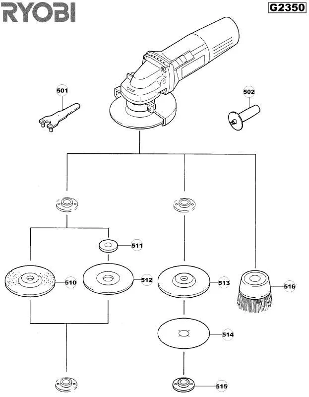 Mode d'emploi RYOBI G2350