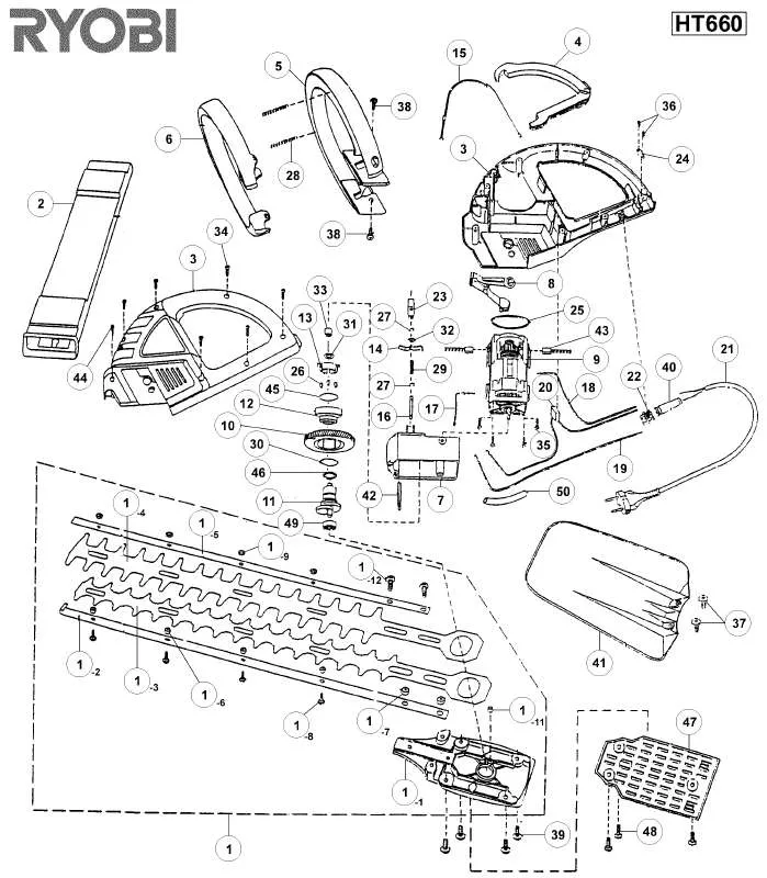 Mode d'emploi RYOBI HT660