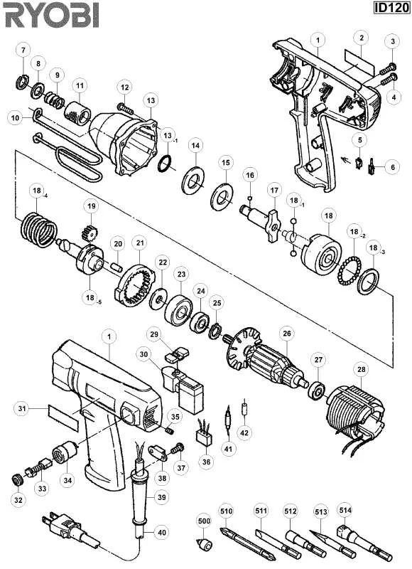 Mode d'emploi RYOBI ID120