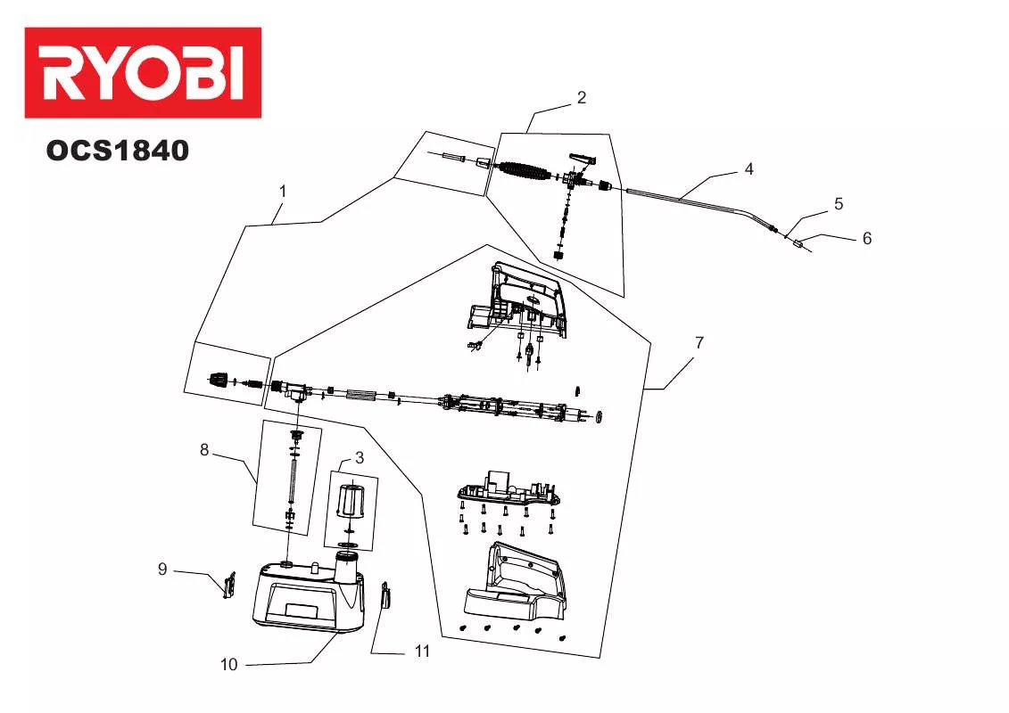 Mode d'emploi RYOBI OCS1840