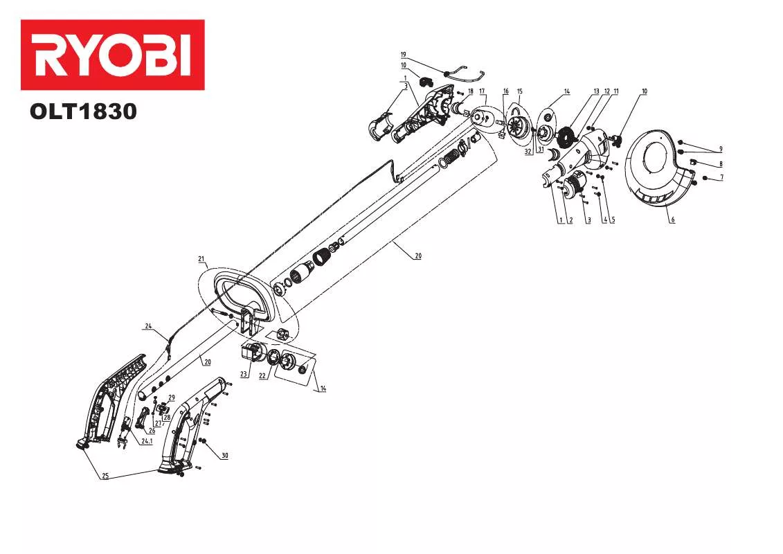 Mode d'emploi RYOBI OLT1830