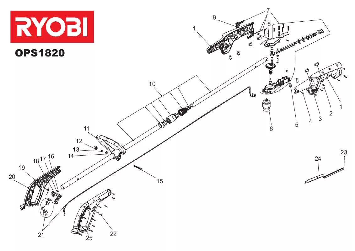 Mode d'emploi RYOBI OPS1820