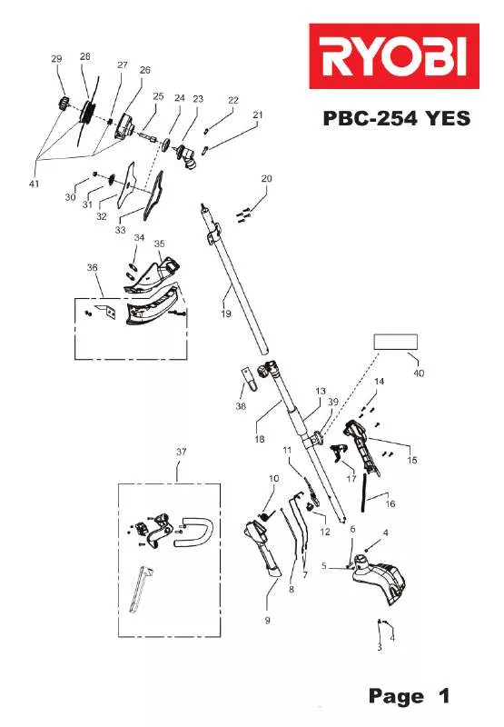 Mode d'emploi RYOBI PBC-254 YES