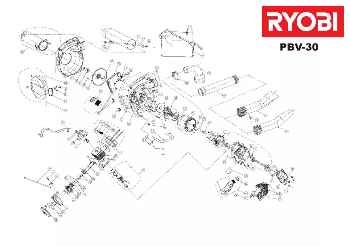 Mode d'emploi RYOBI PBV-30