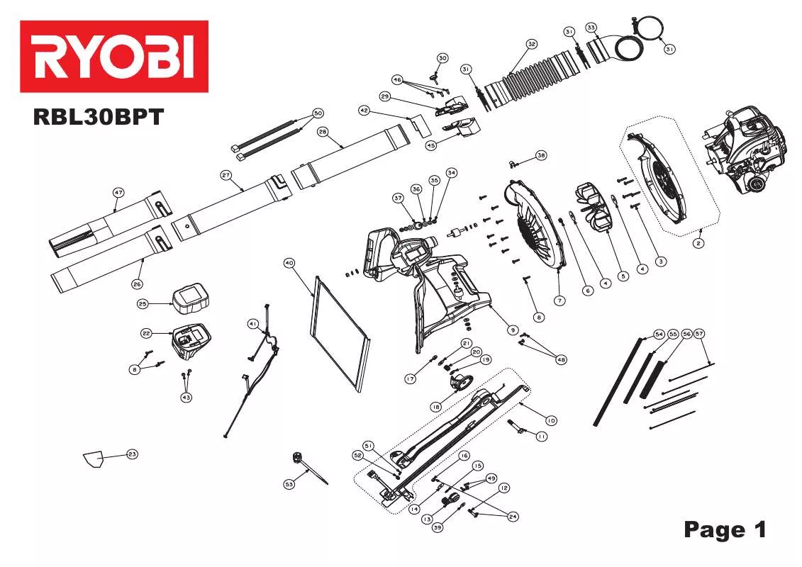 Mode d'emploi RYOBI RBL30BPT