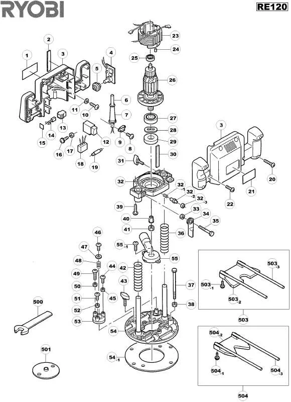 Mode d'emploi RYOBI RE120