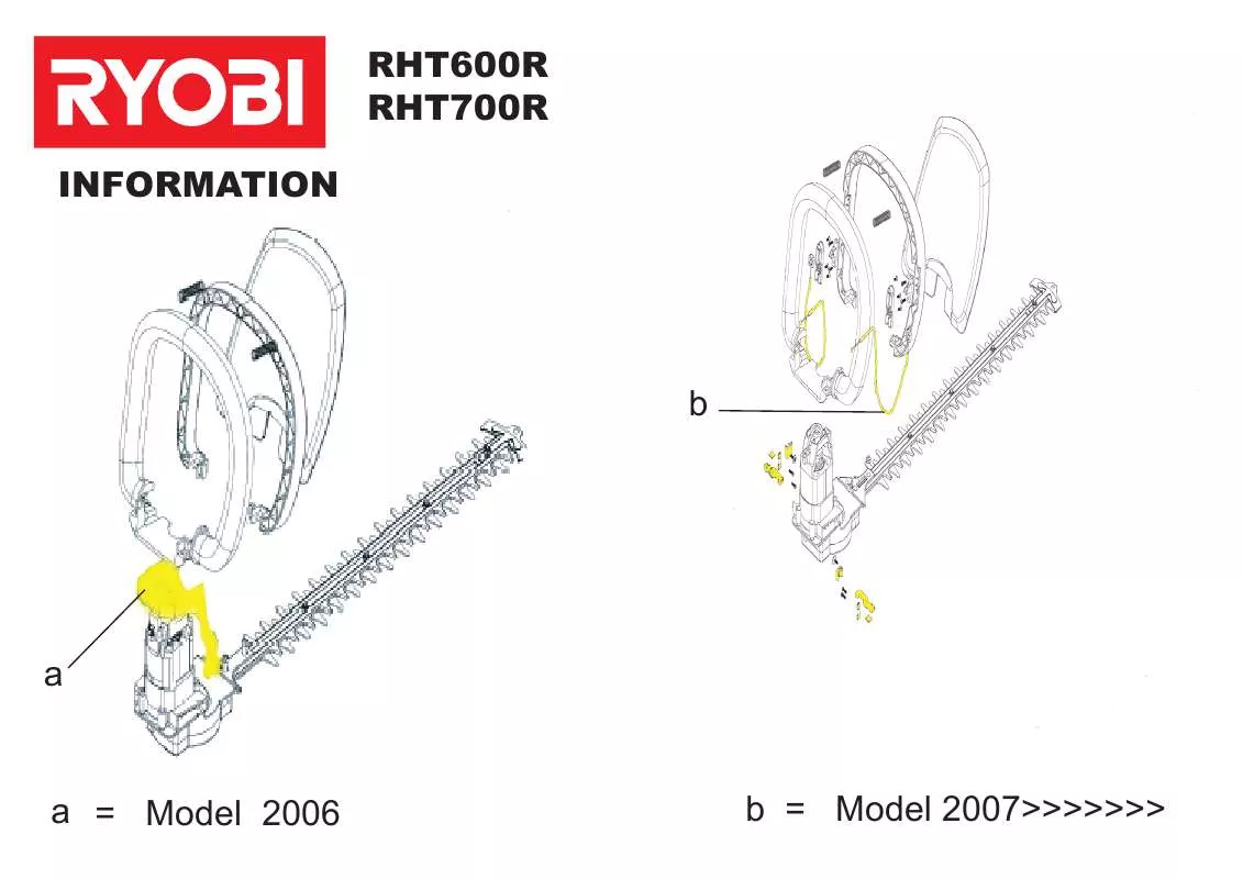 Mode d'emploi RYOBI RHT600R