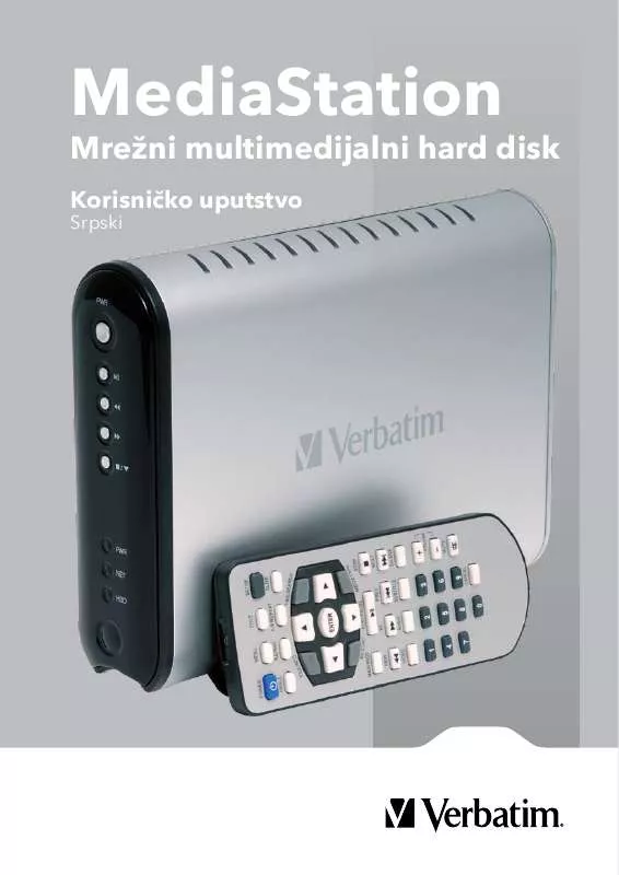 Mode d'emploi VERBATIM MEDIASTATION NETWORK MULTIMEDIA HARD DRIVE